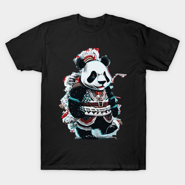 Panda claus T-Shirt by TheBlackSheep